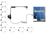 Refuelergy 3.5mm Receiver/Listen ONLY Surveillance Earpiece 2 Way Radio(10 Pack)