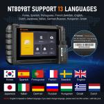 FOXWELL NT809 Pro Bluetooth Car Bidirectional OBD2 Scanner Diagnostic Tool Oil