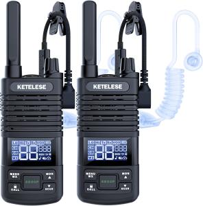 T1 FRS Walkie Talkie Set for Adults, Long Range Two-Way Radio, with Earpiece Fam