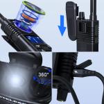 T1 FRS Walkie Talkie Set for Adults, Long Range Two-Way Radio, with Earpiece Fam