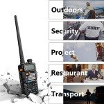 BaoFeng UV-5R Pro 5 Pack High Power Radio 144-148Mhz/420-450Mhz Ham Radio Handheld Two Way Radio with TIDRADIO-771 Antenna Walkie Talkie for Off-Roading