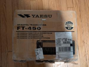 YAESU FT-450 HF/50Mhz All Mode Transceiver with Antenna Tuner built in