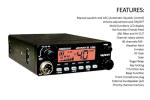 President Johnny III USA 40 Channel CB Radio 12 or 24V, Black