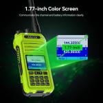 Ailunce HA1G GMRS 5W IP67 Rugged Walkie Tadlkie 256 Channels NOAA Green Outdoor