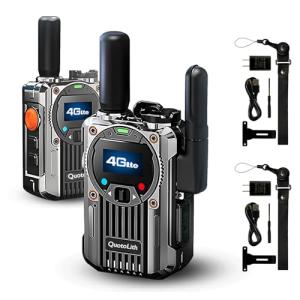 (Lifetime Free) Walkie Talkie Unlimited Range 4G LTE PoC Long-Range Walkie Talkie,Featuring a portative AM/FM Function,FCC Certified,Suitable for Transportation fleets,Construction Sites, etc.