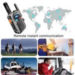 (Lifetime Free) Walkie Talkie Unlimited Range 4G LTE PoC Long-Range Walkie Talkie,Featuring a portative AM/FM Function,FCC Certified,Suitable for Transportation fleets,Construction Sites, etc.
