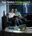 Greadio Portable Shortwave Radios with NOAA Weather Radio, 14800mWh Digital Radio AM FM with Bluetooth 5.4, Crank/Solar/USB Charging, Support USB/TF, Charger Pack/SOS/Flashlight for Outdoor, Emergency