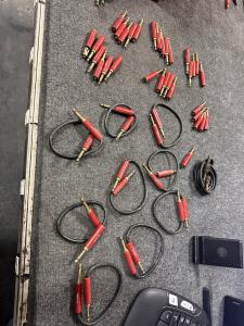 Lot of 45 WWII Military Radio Audio Headset Cable Plug Jack JK-26 PJ-047R