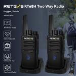 RT68H 2W FRS 4 pack walkie talkies long range Type-C Portable VOX Two Way Radios