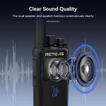 RT68H 2W FRS 4 pack walkie talkies long range Type-C Portable VOX Two Way Radios