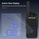 RT68H 2W FRS 4 pack walkie talkies long range Type-C Portable VOX Two Way Radios