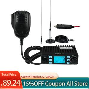 Retevis MB1 CB Radio Dual Mode AM/FM 40 Channel 9/19 Channel + MR500 CB Antenna