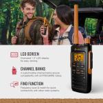 Cobra Trailblazer 450 GMRS Radio (2-Pack) – IP54 Weather Resistant, 16hr Battery, 2.5W Long Range Walkie Talkies, Large LCD Display, NOAA, Programmable Software, Removable Antenna, Repeater Capable