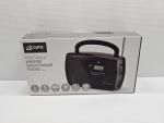 GPX Portable AM FM Shortwave Radio R353B Digital Clock New in Box Vintage Style