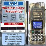 BAOFENG UV-25 FM WALKIE-TALKIE 136-174&400-520MHZ TRI-BAND TWO WAY RADIOS 2X US
