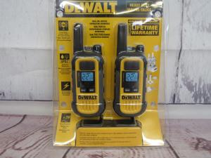 DEWALT DXFRS300 FRS Walkie Talkies Long Range 2 Way Radio, 1 Watt, Waterproof & Rechargeable, 2 Pack