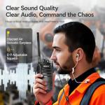 Retevis RT21 Walkie Talkies for Adults, 2 Way Radios Walkie Talkies Long Range, Portable FRS Two Way Radios with Earpiece, Handfree, for Government Education Churches Dealers(10 Pack)