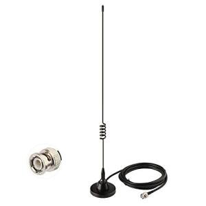 Bingfu HF VHF UHF Ham Amateur Mobile Radio Police Scanner Antenna Magnetic Base BNC Male Compatible with Uniden Bearcat Whistler Radio Shack Police Scanner