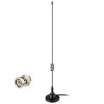 Bingfu HF VHF UHF Ham Amateur Mobile Radio Police Scanner Antenna Magnetic Base BNC Male Compatible with Uniden Bearcat Whistler Radio Shack Police Scanner