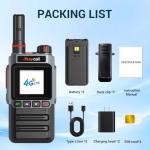 Lifetime Use Global Walkie Talkies with SIM Cards Unlimited Range Walkie Talkies 5000 Miles Dual SIM POC Radios with Flashlight SOS 3000mAh Battery (MC-720)