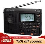 V115 Portable Radio,AM/FM/SW Digital Stereo Radio Rechargeable For Senior Gift