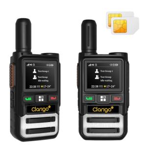CLARIGO C Unlimited Range Walkie Talkies with Lifetime Use SIM Card Global Walkie Talkies Poc Radios Dual SIM Encrypted Calls 6800mAh Battery (R300)