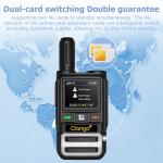 CLARIGO C Unlimited Range Walkie Talkies with Lifetime Use SIM Card Global Walkie Talkies Poc Radios Dual SIM Encrypted Calls 6800mAh Battery (R300)