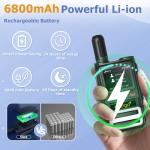 CLARIGO C Unlimited Range Walkie Talkies with Lifetime Use SIM Card Global Walkie Talkies Poc Radios Dual SIM Encrypted Calls 6800mAh Battery (R300)