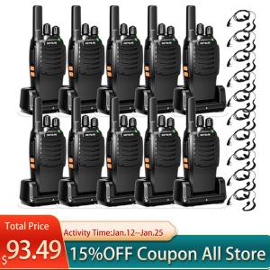 10Pack Retevis H777 Long Range Walkie Talkies 2W Rechargeable FRS Two Way Radio