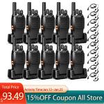 10Pack Retevis H777 Long Range Walkie Talkies 2W Rechargeable FRS Two Way Radio
