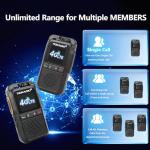TIDRADIO TD-G100 Rapid Unlimited Range 4G LTE PoC Walkie Talkies Long Range with SIM Cards, Nationwide 5000 Miles Two Way Radios, Global PTT for Family, Logistics, Truck Fleet,Construction site,2 Pack