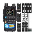 TIDRADIO TD-H3 GMRS Radio (4 Pack),USB-C Programming & Charging,Multi-Band Receiving Two-Way Radio,8pcs 2500mAh Battery,AM/FM Reception,NOAA VOX SCAN,Walkie Talkie with Earpiece & Airband Antenna