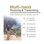 TIDRADIO TD-H3 GMRS Radio (4 Pack),USB-C Programming & Charging,Multi-Band Receiving Two-Way Radio,8pcs 2500mAh Battery,AM/FM Reception,NOAA VOX SCAN,Walkie Talkie with Earpiece & Airband Antenna