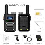 GPDD Global Walkie Talkies with SIM Cards 2-Pack - Unlimited Range Two-Way Intercoms with 5000mAh Rechargeable Battery - PoC Two Way Walkie-Talkie for Security, Outdoor Adventures & Travel Teams