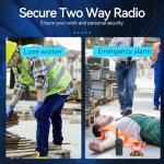 Retevis P1 Superheterodyne Digital 2 Way Radio,Compatible with Motorola R2 SL300 CP100D CP200D,DMR Walkie Talkie Long Range,Built-in Relay,Professional Two Way Radio for Jobsite Supplier(2 Pack)