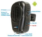 PRYMEMAX™ BTH-600-MAX Bluetooth Speaker Microphone for 2-Way Radios with Onboard Bluetooth or a PRYMEBLU® Adapter, and Cellphones/Tablets Using PTT(PoC) Apps ZELLO, ESChat, Wave, and Others