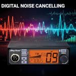 AT-500M Ⅱ CB Radio Kit with Antenna, NRC Digital Noise Cancelling, 40 Memory Channels, 12/24V Auto-Power, AM/FM Professional Mobile Radio, VOX Function, NB/ANL, for Trucking, Off-Road, Emergency