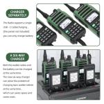 BAOFENG GMRS Radio Handheld Long Range GM-15 Pro 8W NOAA Weather Receiver Radio,GMRS Repeater Capable,Rechargeable Walkie Talkies Two Way Radio with Six-Way Multi-Unit USB-C Charger,6Pack