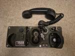 US Army Field Telephone Set TA-312/PT Vintage Military Radio Phone With Bag 1956