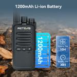 2 Pack Retevis RT68B FRS long range walkie talkies 2W For Business Two Way Radio