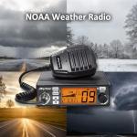 AT-500M Ⅱ CB Radio Kit with Antenna, NRC Digital Noise Cancelling, 40 Memory Channels, 12/24V Auto-Power, AM/FM Professional Mobile Radio, VOX Function, NB/ANL, for Trucking, Off-Road, Emergency