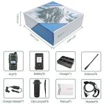 BAOFENG GMRS Radio Handheld Long Range GM-15 Pro 8W NOAA Weather Receiver Radio,GMRS Repeater Capable,Rechargeable Walkie Talkies Two Way Radio with Six-Way Multi-Unit USB-C Charger,6Pack