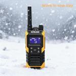 KETELESE T4 Waterproof Radios Walkie Talkies 6 Pack, IP67 FRS Two Way Radio with Headsets and Charging Base, NOAA Weather Alert,PTT,Group,VOX