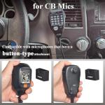 YNIBST Universal CB Microphone Hanger Radio Speaker Mic Holder with Adhesive Back, Mobile Speaker Mic Mount for Midland AnyTone Transceiver(Black,2 Pack)