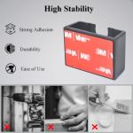 YNIBST Universal CB Microphone Hanger Radio Speaker Mic Holder with Adhesive Back, Mobile Speaker Mic Mount for Midland AnyTone Transceiver(Black,2 Pack)