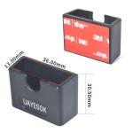 UAYESOK Versatile Adhesive Two-Way Radio & Speaker Mic Vehicle Clip Holder, CB Microphone Dash Mount, for Baofeng Quansheng Retevis Cobra Midland Uniden TYT Walkie Talkie Scanner