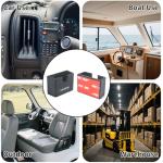 UAYESOK Versatile Adhesive Two-Way Radio & Speaker Mic Vehicle Clip Holder, CB Microphone Dash Mount, for Baofeng Quansheng Retevis Cobra Midland Uniden TYT Walkie Talkie Scanner