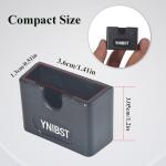 YNIBST Universal CB Microphone Hanger Radio Speaker Mic Holder with Adhesive Back, Mobile Speaker Mic Mount for Midland AnyTone Transceiver(Black,2 Pack)