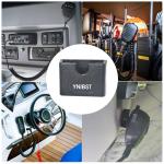 YNIBST Universal CB Microphone Hanger Radio Speaker Mic Holder with Adhesive Back, Mobile Speaker Mic Mount for Midland AnyTone Transceiver(Black,2 Pack)