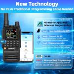 TIDRADIO TD-H3 GMRS Radio Handheld, USB-C Charging & Programming, Multi-Band Two Way Radios Long Range, NOAA FM AM, Copy Frequency, Rechargeable Walkie Talkies with 2500mAh Battery (x2), 1 Pack-Black